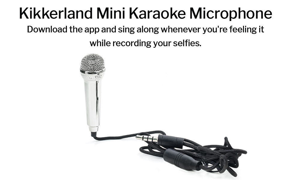 Kikkerland Mini Karaoke Microphone