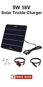 5W solar trickle charger