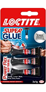 Loctite power flex mini trio super glue flexible