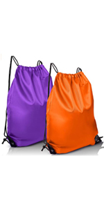 orange purple bag