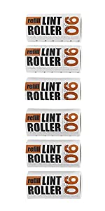 6 refills lint roller