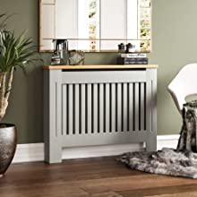 Vida Designs Arlington Radiator Cover, Grey, Medium