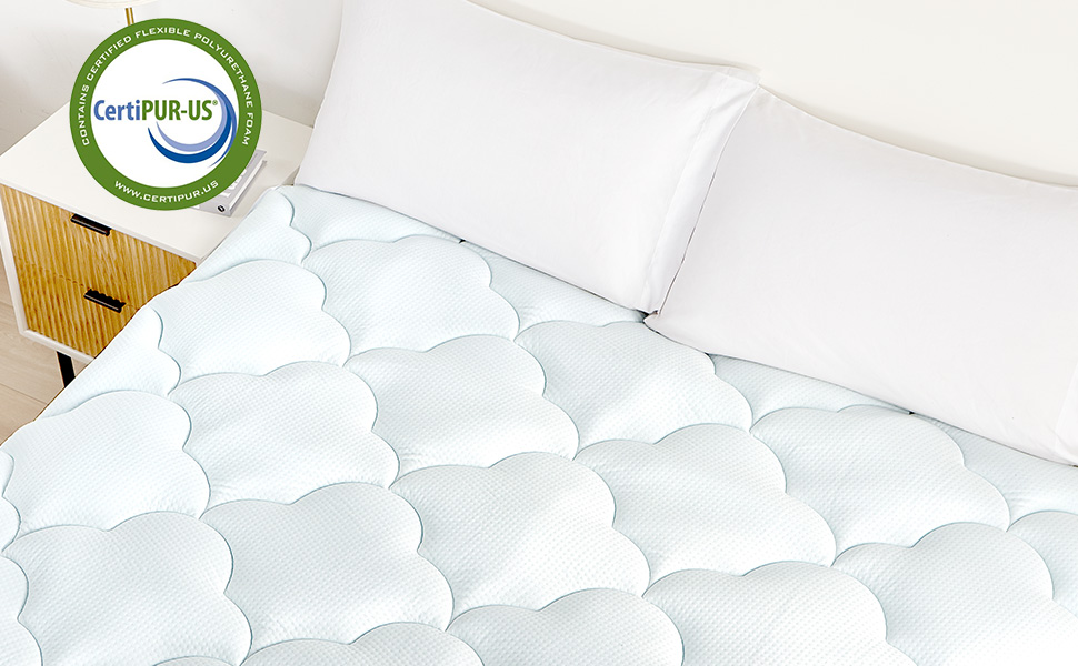 CertiPUR-US mattress topper protector