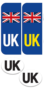 4PCS UK Car Stickers for Europe