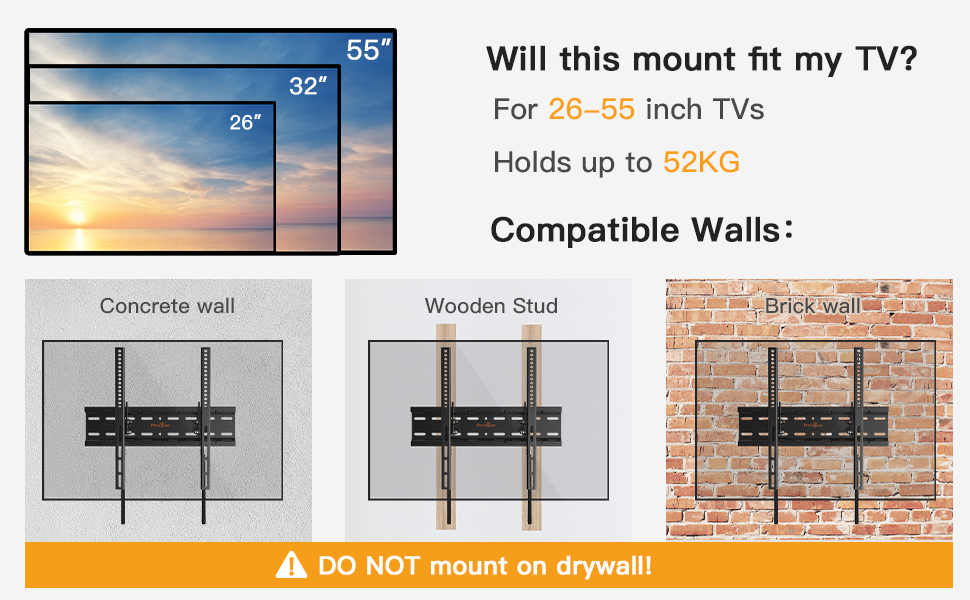 tv bracket 55 inch