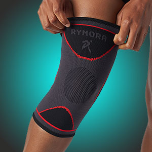 Front view of Rymora knee sleeve