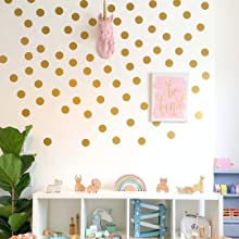 Nursery wall stickers polka dots wall art