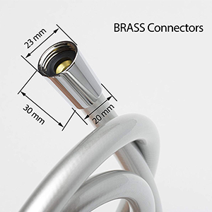 durable connectors brass extra rubber washers stain-free for hard water limescale-free