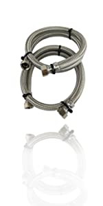 Stainless Steel Braided Hoses for Water Softeners & Water Filtration (15mm)