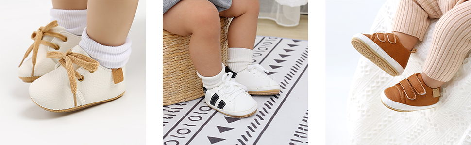 RVROVIC Baby Boys Girls Sneakers Anti-Slip Oxford Loafer Flats 