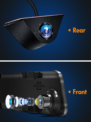 dual mirror dash cam mirror backup camera mirror camera car mirror camera car mirror dash cam