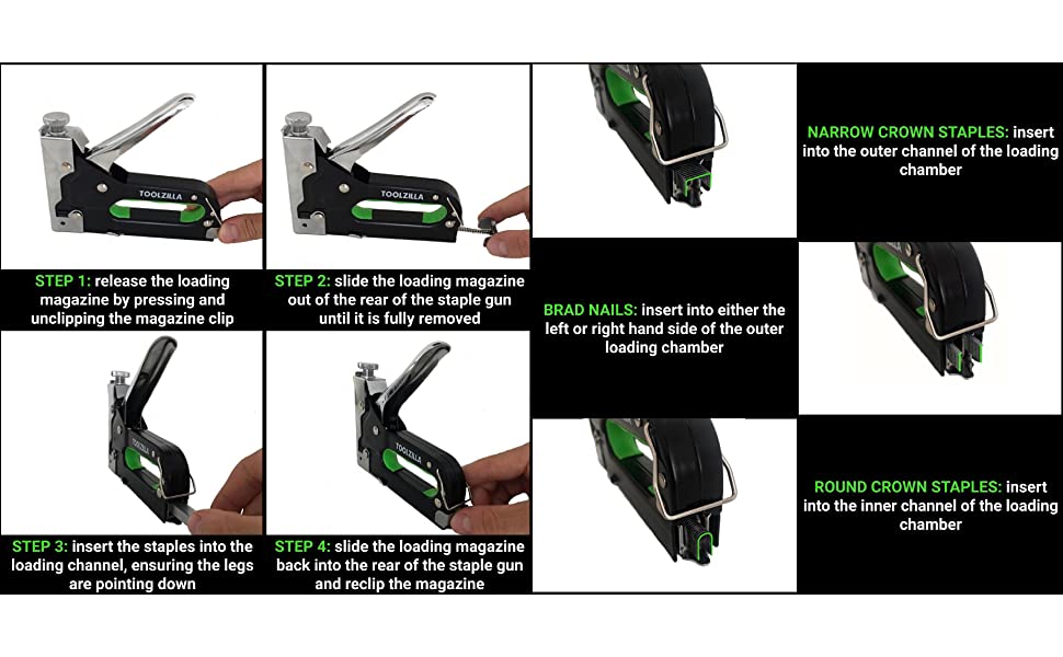 How To Load TOOLZILLA Staple Gun