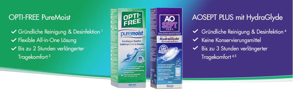 Benefits of OptiFree and Aosept