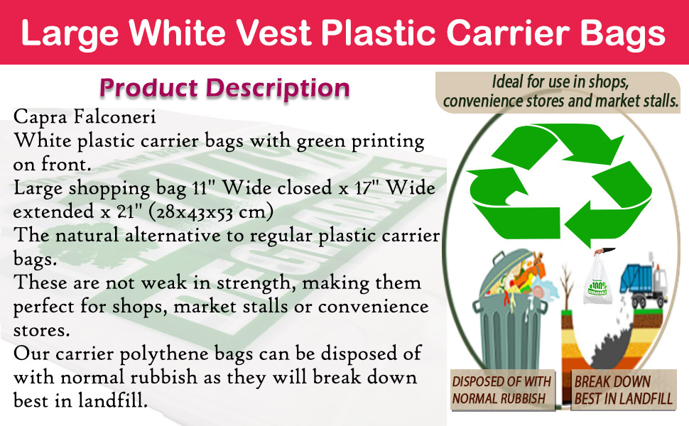 Plastic vest carrier bags