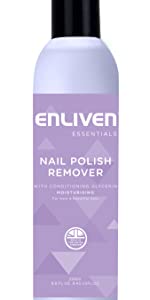 Nail polish remover purple enliven