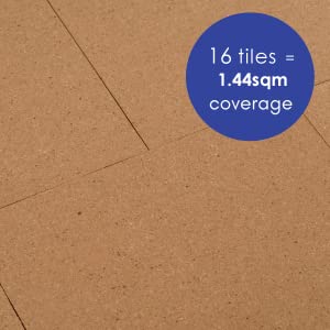 Cork,Tile,Flooring,Coverage,Pin,Board,Natural,Sustainable,Sound,Proofing,Insulation,DIY,Craft