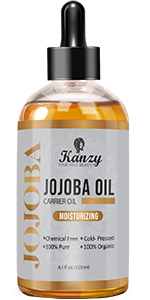 Kanzy Organic Jojoba Oil 120 ml 100% Pure Natural Cold Pressed Unrefined Hexane Free Carrier Oil