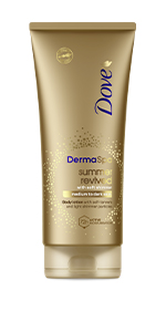Dove DermaSpa Summer Revived Medium to Dark Self-Tanning Body Lotion 200 ml for a streak-free glow