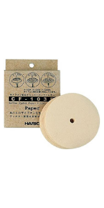 Hario paper filter for coffee dripper brewer and coffee dripper