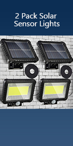 2 x Solar Sensor Lights