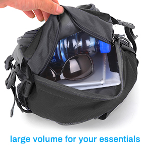 large volume hiking waist pack