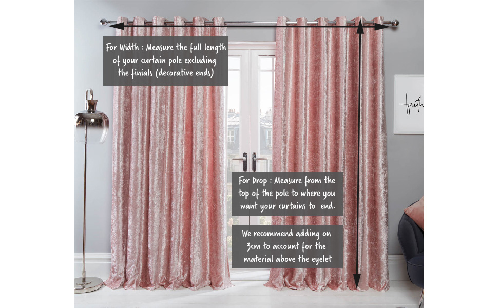 curtains,crushed velvet,window to floor curtains,floor length curtains