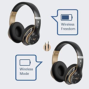 Wireless Over-Ear Headset with Deep Bass