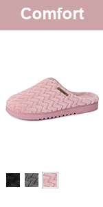 Women??s Soft Flannel Memory Foam Slippers