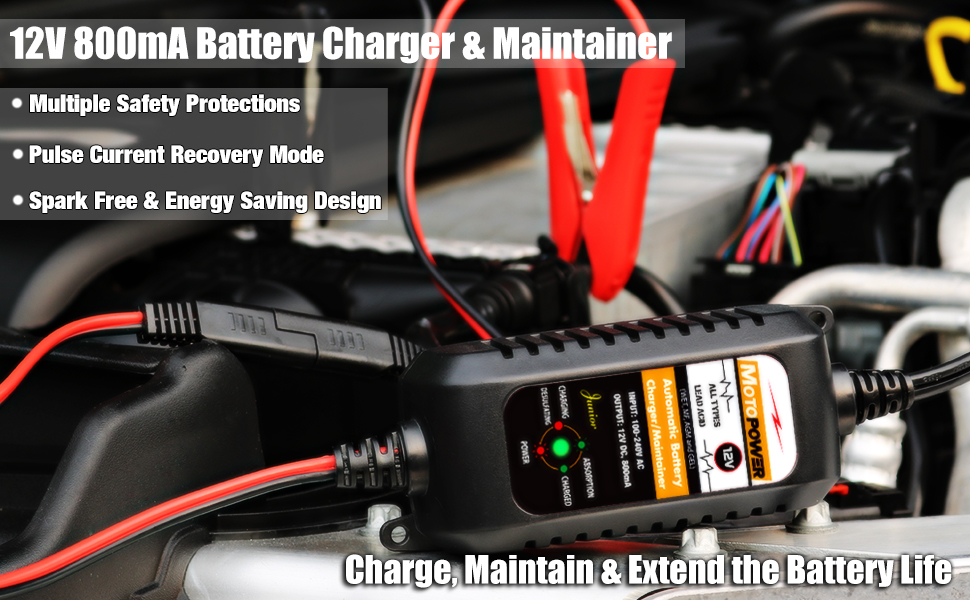 12v battery charger maintainer