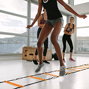 team sports training equipment agility ladders fitness HIIT strength quickness footwork ladders