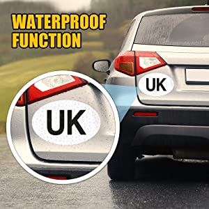 UK Car Plate Sticker