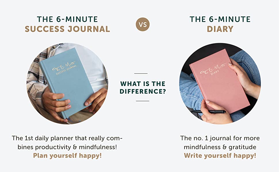 urbestself 6-minute-diary diary planner organizer 6-minute-success-journal 6-minute-principle