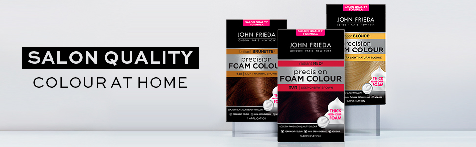 John Frieda, Precision Foam Colour, Hair Dye, Salon Quality, Colour at Home