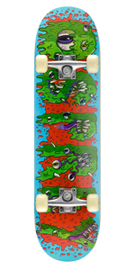 kids skateboard slime design