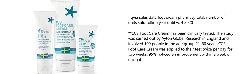 Sources to back up most sold foot cream claim