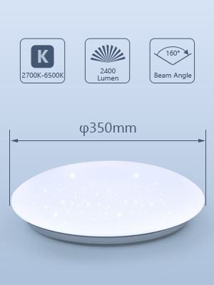 2700K-6500K, 2400LM, 160?㣬 350mm