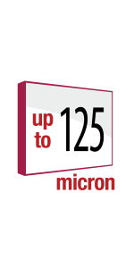 Up to 125 micron