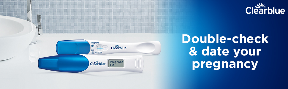 Clearblue Pregnancy Test with Weeks Indicator and one Clearblue Rapid Detection Pregnancy Test