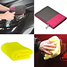 car clean cloth chamois towel wash shampoo shine polish