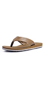 Mens Leather Flip Flops