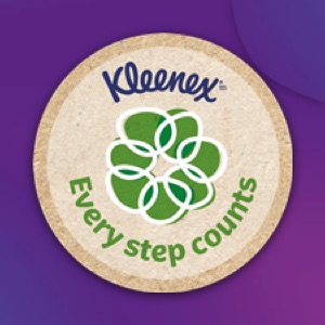 Kleenex Collection Green, Every Step Counts, Recycling