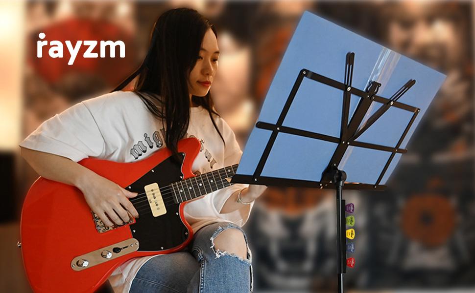 Rayzm music stand,light and sturdy