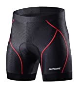 padded cycling shorts red