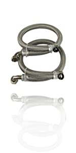 Stainless Steel Braided Hoses for Water Softeners & Water Filtration (28mm)