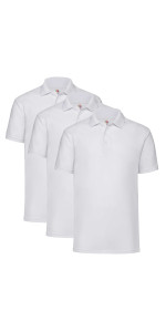 Fruit of the Loom Men&#39;s 65 35 Polo Shirt 3 pack