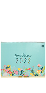 2021 2022 wall calendar home planner organiser 16 month to view spiral stickers pocket pencil