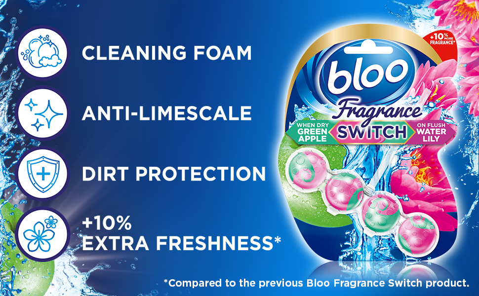 cleaning foam, anti-limescale, dirt protection, extra freshness