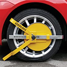 Wheel clamp anti theft caravan trailer