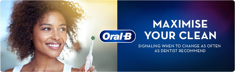 SIGNALS WHEN TO CHANGE TO MAXIMISE YOUR CLEAN. Green bristles turn yellow when it's time to replace.