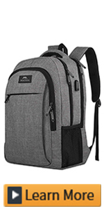 15.6 inch laptop backpack grey